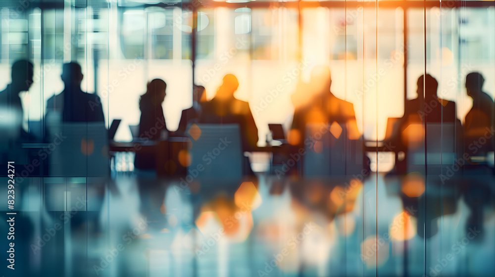soft or blurred people at a board meeting. Corporate job. soft or blurred people at a board meeting. Corporate job.