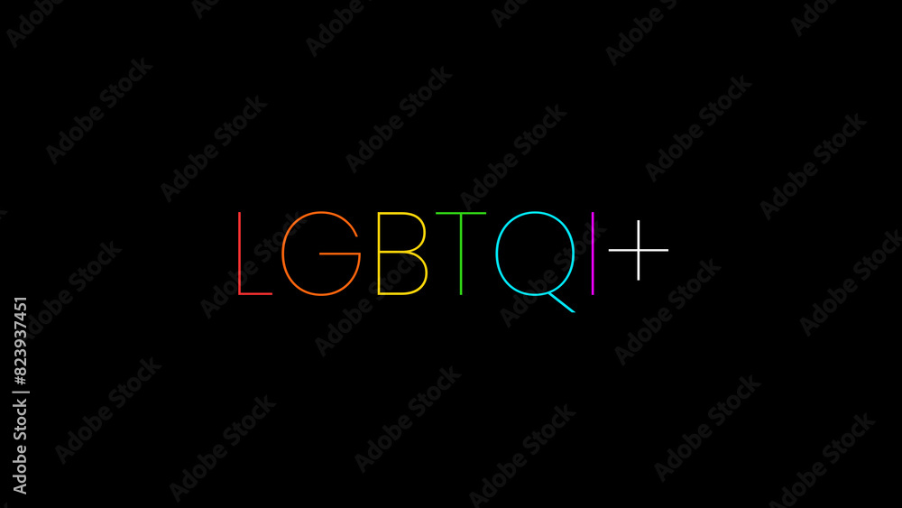 Obraz premium LGBTQI+ Image High Quality Black for Presentation