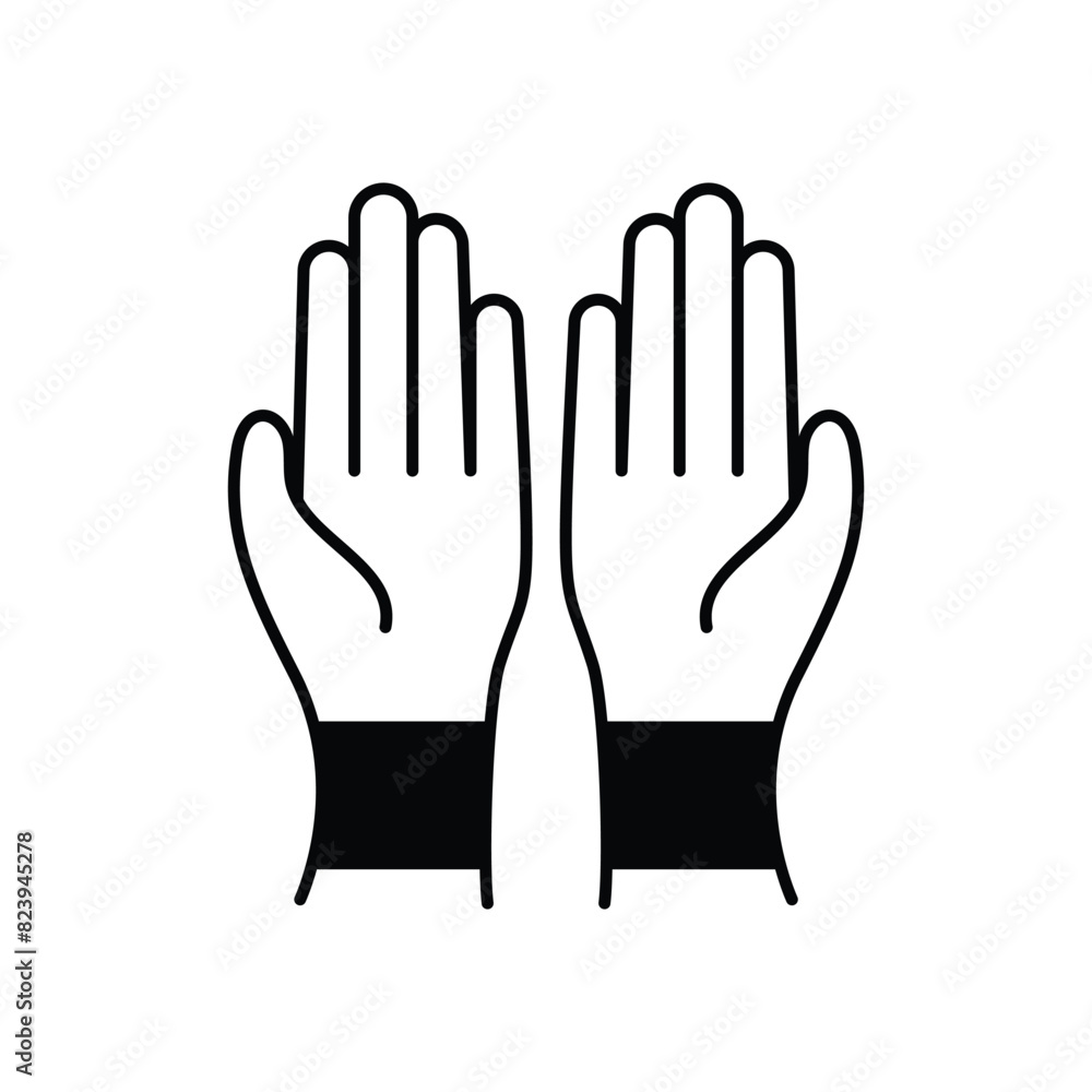 Obraz premium Praying Hands vector icon