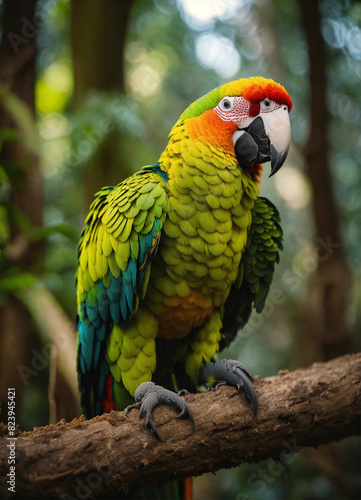 exotic macaw bird