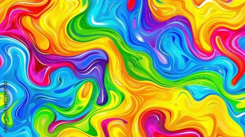 Multicolored background with a psychedelic art style, incorporating psychedelic colors and patterns This image could depict various aspects of psychedelics, such as hall