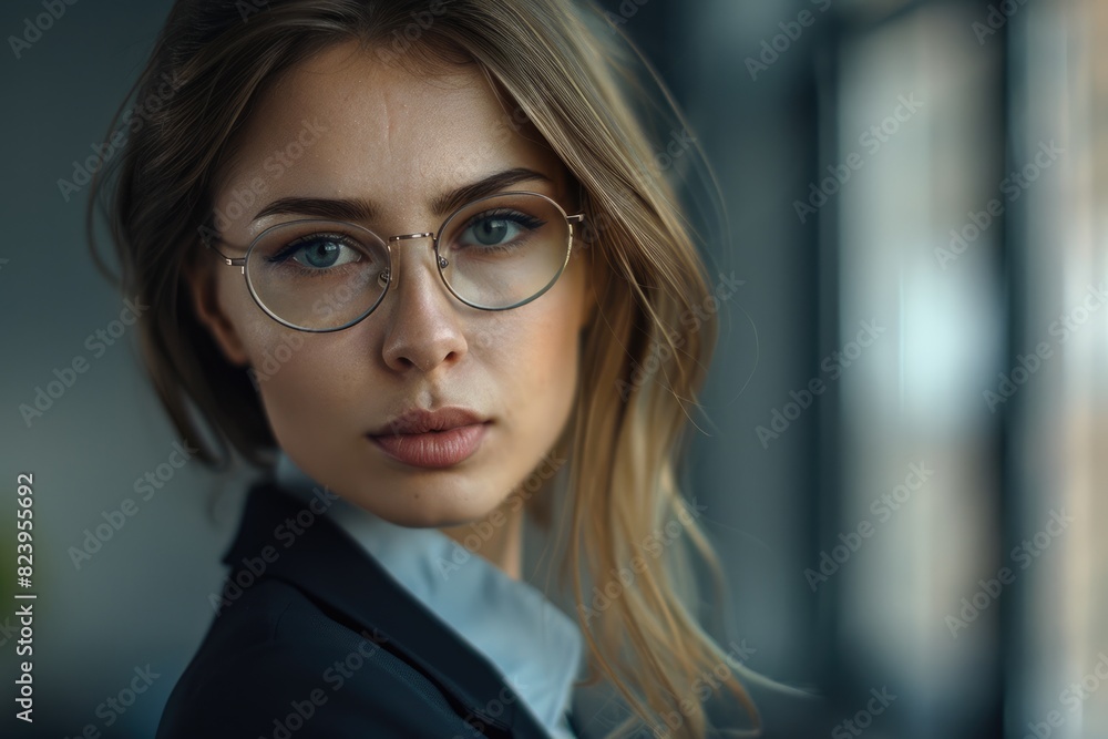 IT Business. Modern Business Woman Portrait in Office as Manager and CEO IT Business. Modern Business Woman Portrait in Office as Manager and CEO