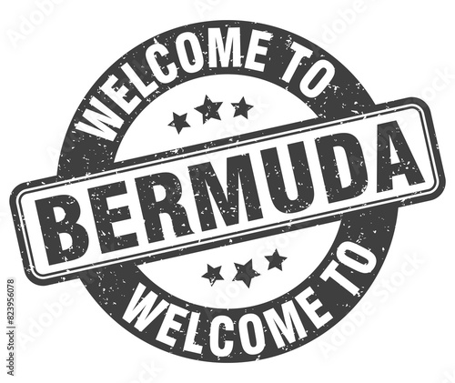 Welcome to Bermuda stamp. Bermuda round sign