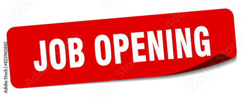 job opening sticker. job opening label