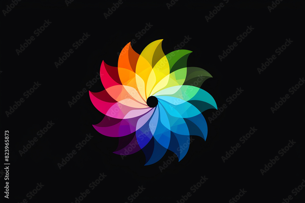 colorful logo, AI generated colorful logo, AI generated