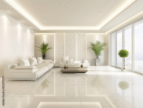 clean modern living room