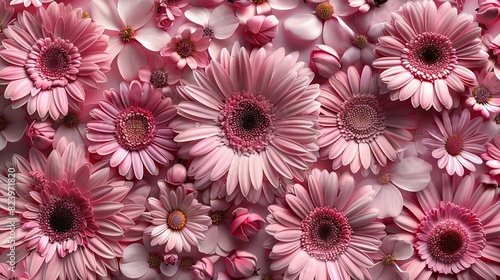   A wall of pink flowers surrounded by pink flowers