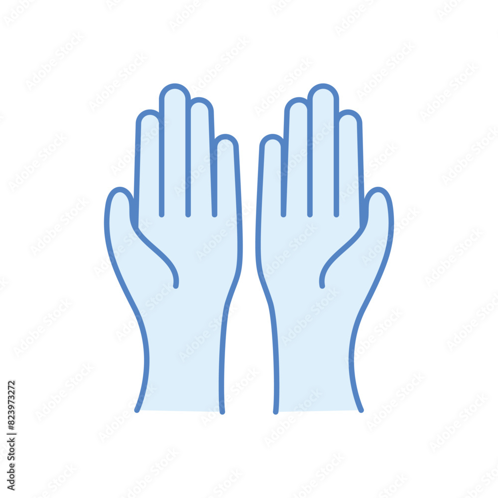 Praying Hands vector icon Praying Hands vector icon