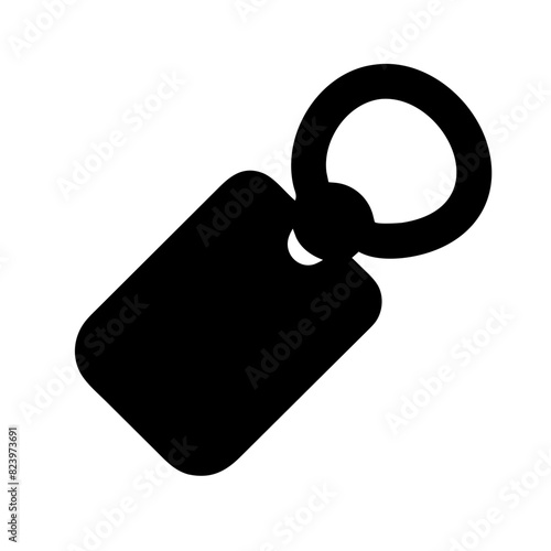Black vector keychain icon
