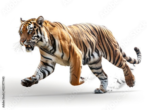 tiger on white background