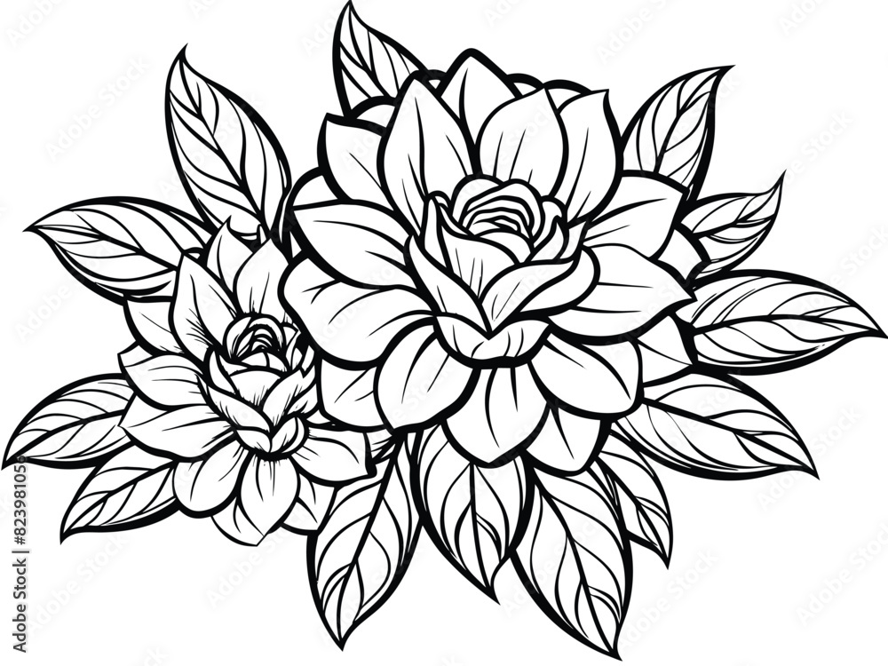 Hand Drawn illustration of a flower
