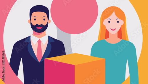 Cartoon oily skin illustration with woman