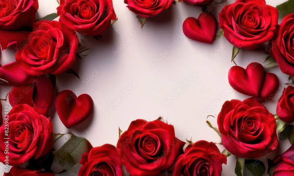 valentines day frame featuring a white blank center with surrounding abundant red rose valentines day frame featuring a white blank center with surrounding abundant red rose