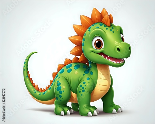 green dinosaur  cartoon