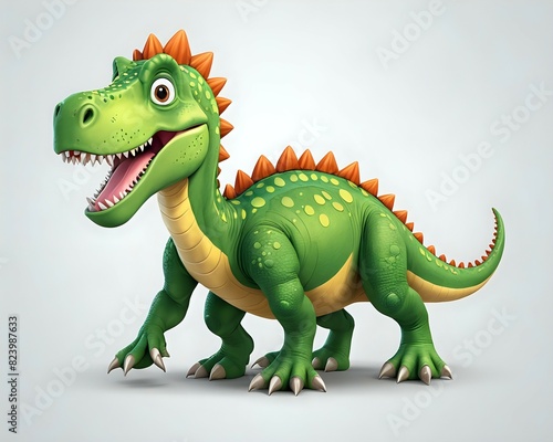 green dinosaur  cartoon
