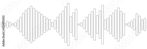 Isolated sound wave audio vector