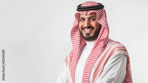 Saudi arab man isolated