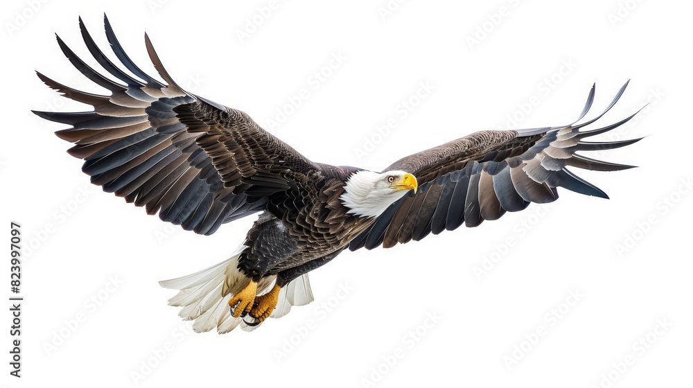 pair of majestic bald eagles isolated on white wildlife photography pair of majestic bald eagles isolated on white wildlife photography