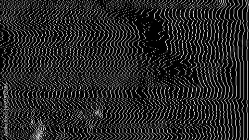 Retro CCTV or VHS Video White Noise Background. Scanlines Vibration Glitch. Video Damage Overlay Texture. Nostalgic Vintage 80s 90s Surveillance Technology Vector Illustration.