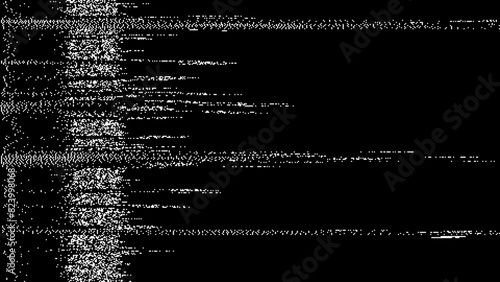 Retro CCTV or VHS Video White Noise Background. Scanlines Vibration Glitch. Video Damage Overlay Texture. Nostalgic Vintage 80s 90s Surveillance Technology Vector Illustration.