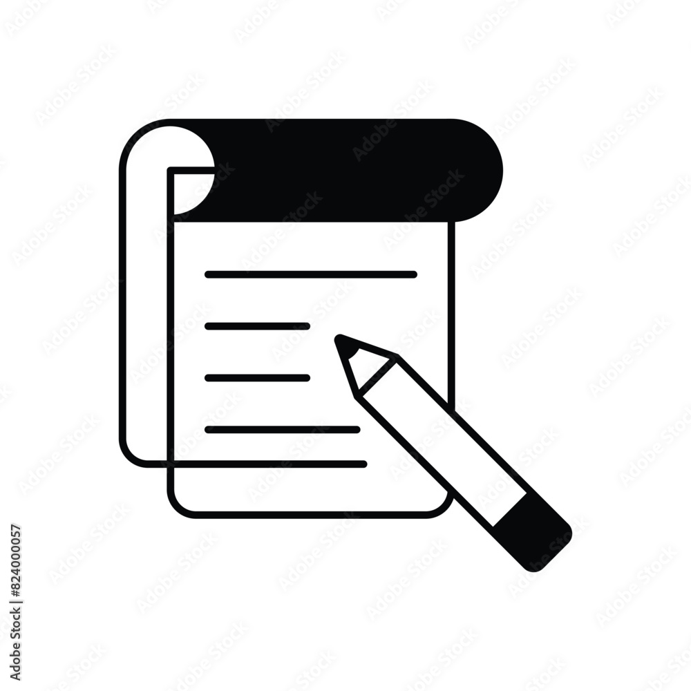 Notes vector icon Notes vector icon