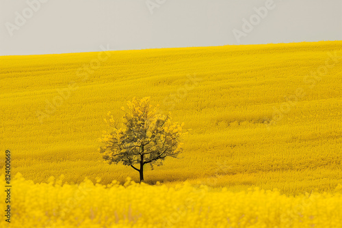 field of yellow broom, flowers