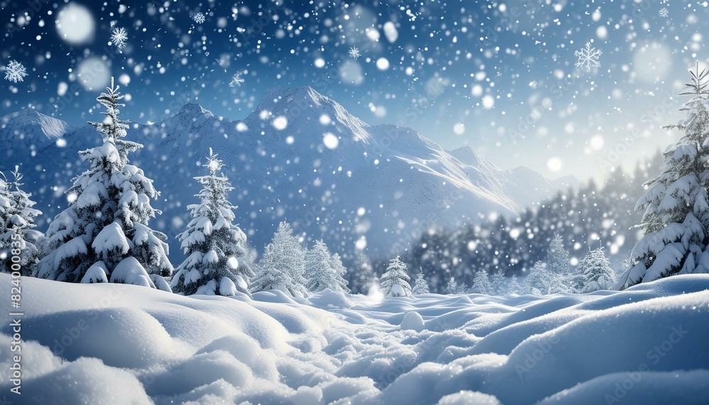 Schneelandschaft in eine verschneiten Wald. Schneelandschaft in eine verschneiten Wald.