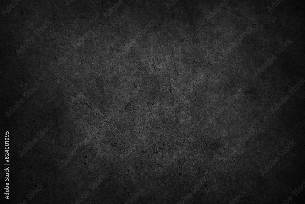 Dark grey textured concrete black wall background