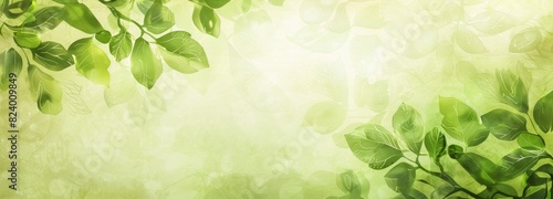 Soothing and tranquil nature themed background with an array of lush green shades