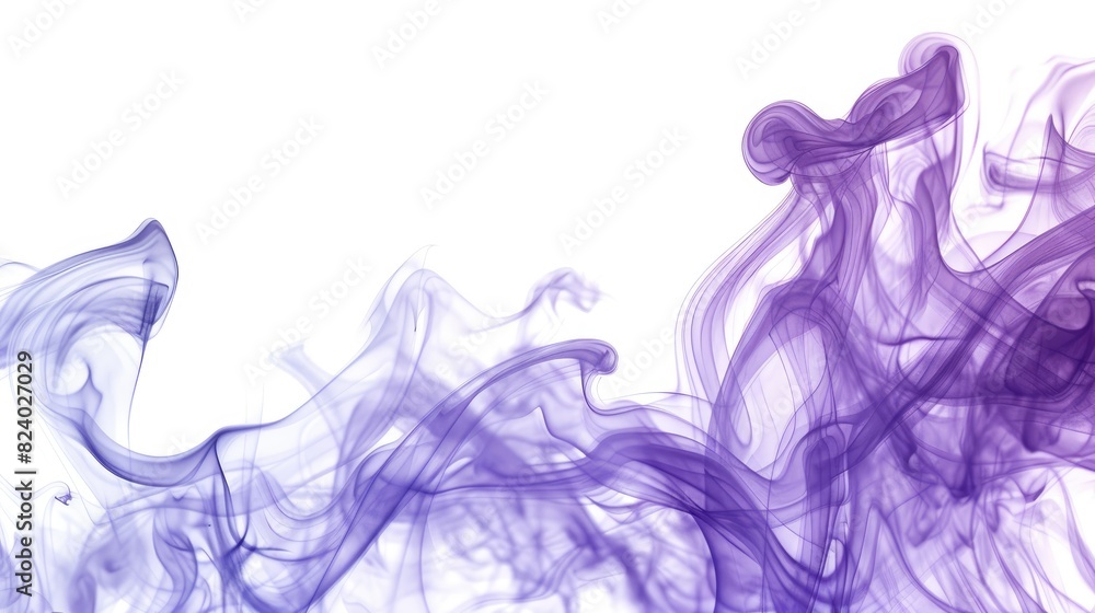 Purple Flame Burning Against a White Backdrop Purple Flame Burning Against a White Backdrop