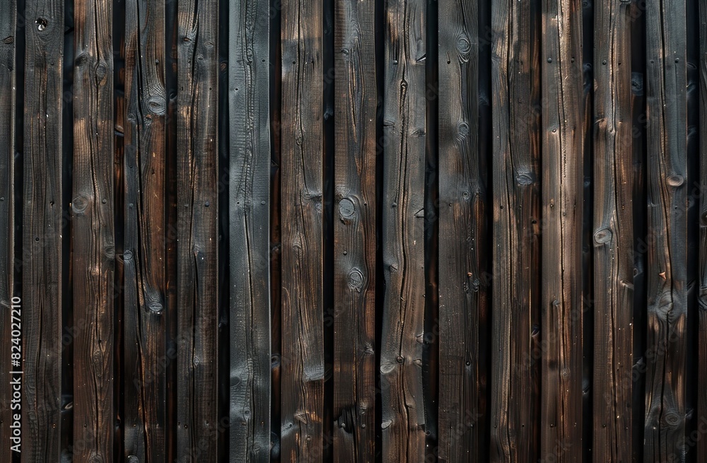 Dark brown wooden background with vertical planks. Wooden wall with an old wood texture Dark brown wooden background with vertical planks. Wooden wall with an old wood texture