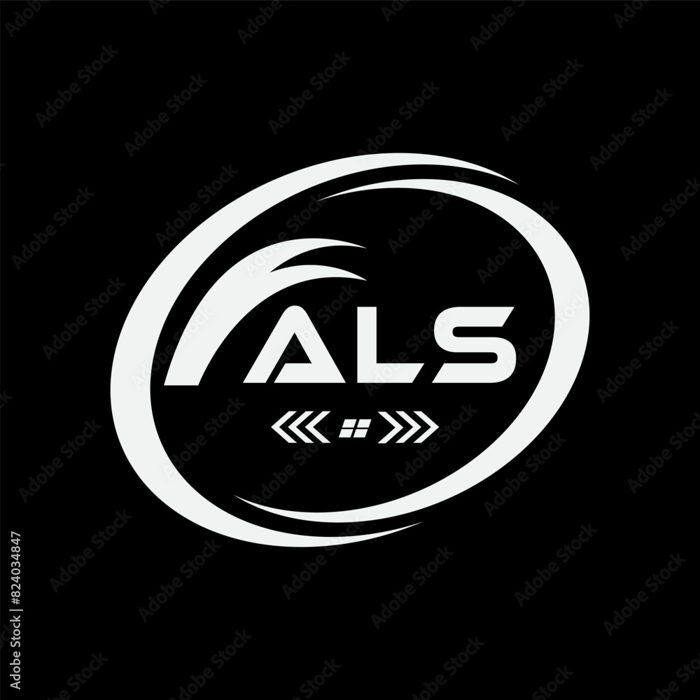 Fototapeta premium ALS letter logo Design. ALS Simple and modern monogram logo. ALS Abstract Alphabet vector Design.