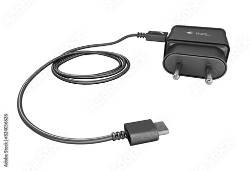 Tableau sur toile Fast mobile device battery charger isolated on transparent background