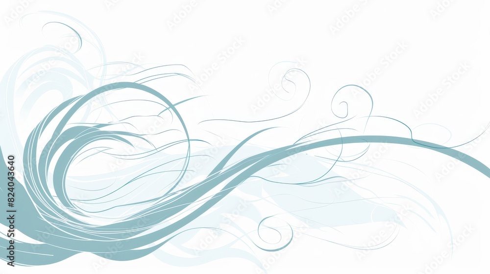 Elegant swirling lines and curves in a pastel blue and white palette create a soothing abstract design. Elegant swirling lines and curves in a pastel blue and white palette create a soothing abstract design.