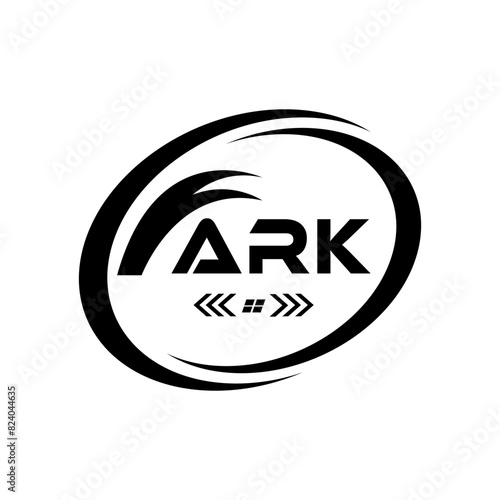 ARK letter logo Design. ARK Simple and modern monogram logo. ARK Abstract Alphabet vector Design.