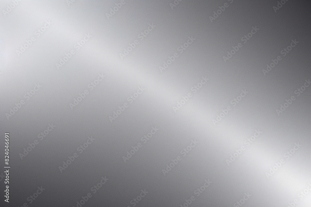 Silver foil background. Metal gradient vector shiny pattern. Chrome stainless gradation surface with reflection. Glossy grey brushed material.