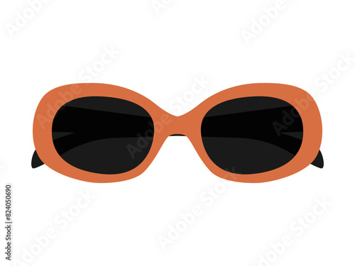 Sunglasses icon vector illustration. Fashion glasses frame. Travel personal accessory