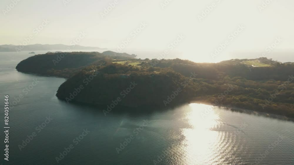 Aerial view of a serene coastal landscape in Costa Rica Aerial view of a serene coastal landscape in Costa Rica