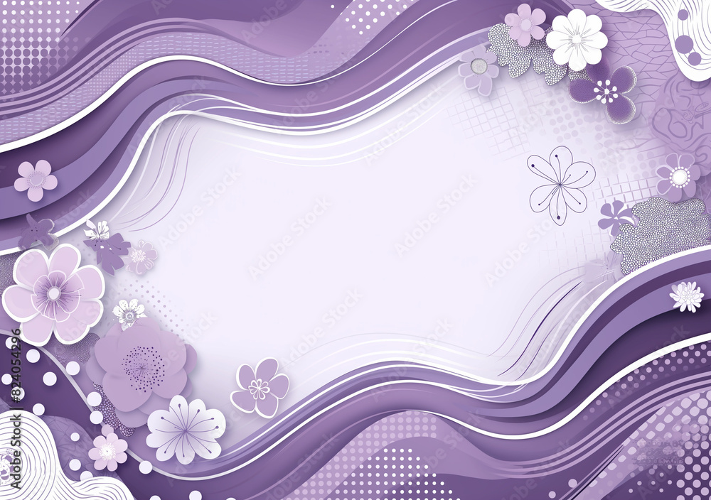 Obraz premium abstract purple geometric background with fluid shapes