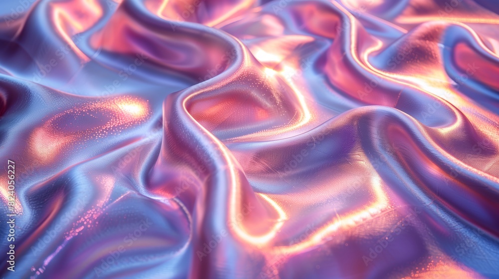 Purple liquid waves with a gold light on a purple surface. Purple liquid waves with a gold light on a purple surface.