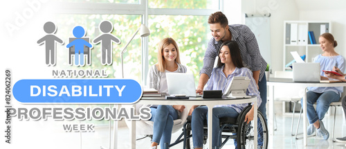 Handicapped young woman wit...