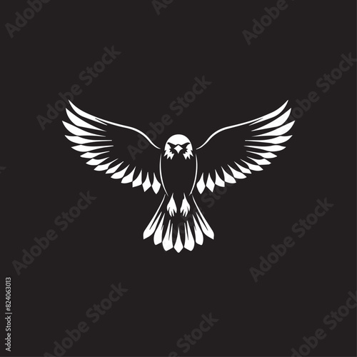 Falcon in cartoon, doodle style . Image for t-shirt, web, mobile apps and ui. Isolated 2d vector illustration in logo, icon, sketch style, Eps 10, black and white. AI Generative © Alexey