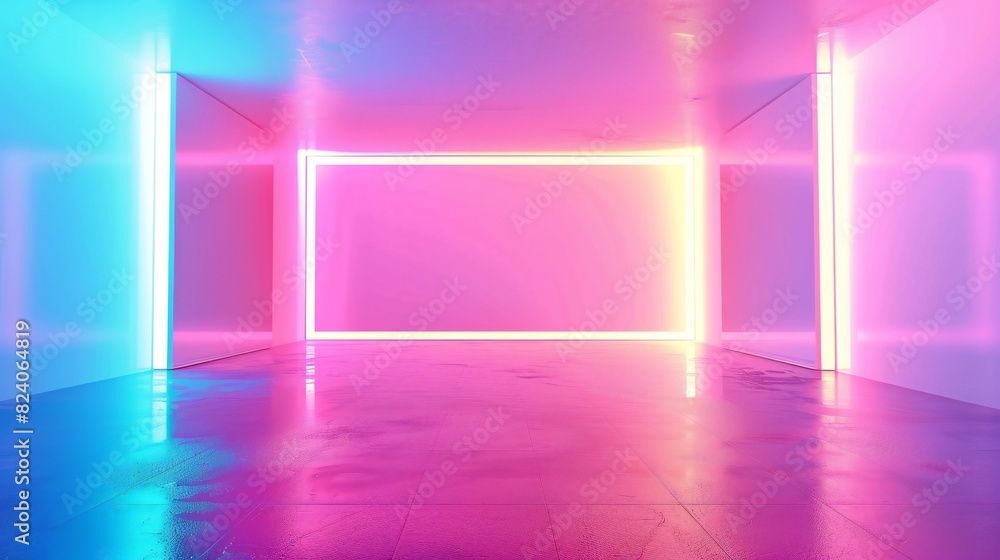 A sleek 3D wall frame mockup, perfect for showcasing your artwork or photographs.