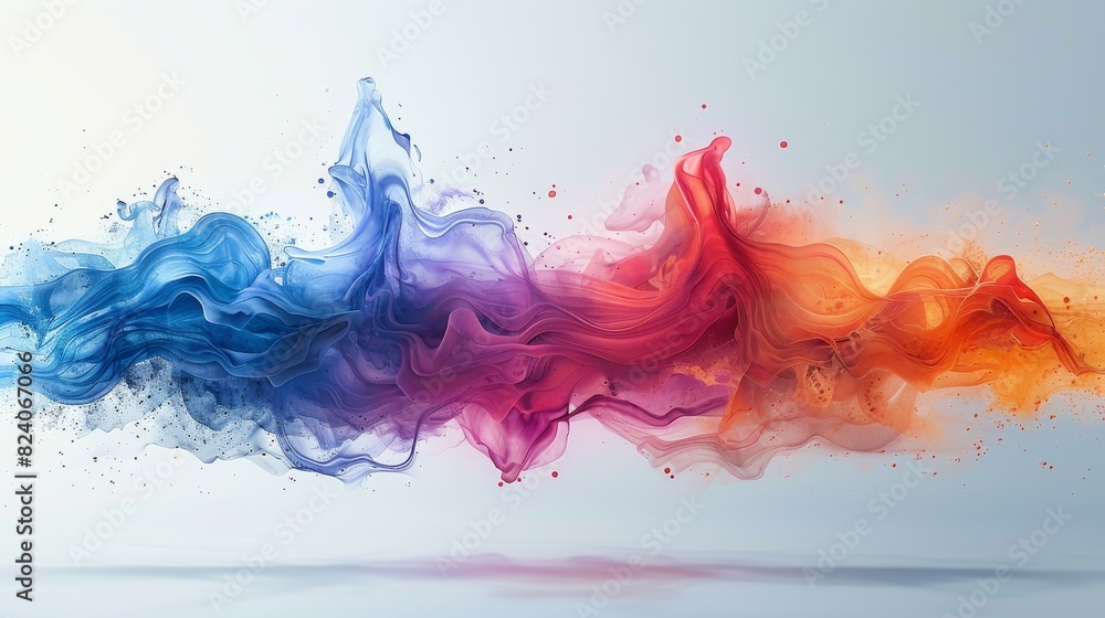 Vibrant color wave explosion: Abstract artistic dynamic fluid motion Vibrant color wave explosion: Abstract artistic dynamic fluid motion