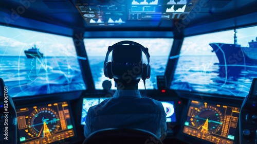 After completing the virtual reality ship navigation training the captains are fully prepared to handle the challenges of realworld maritime conditions with confidence and proficiency.