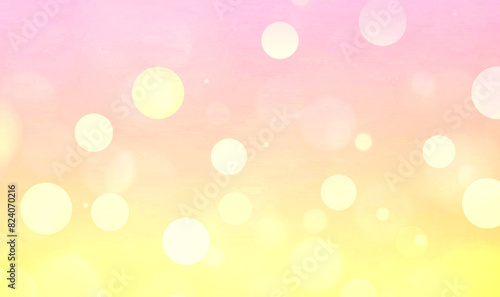 Yellow bokeh background for banners, posters, Ad, events, celebration and various design works
