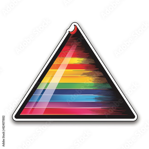 Triangle Featuring Rainbow Colors
