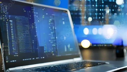 Wallpaper Mural AI technologies. computer data protection. 5G. Generated AI Torontodigital.ca