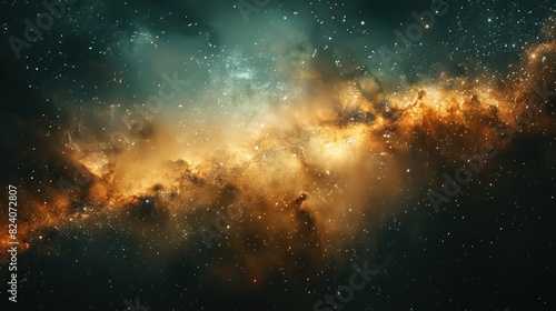 galaxy with stars and space dust in sky