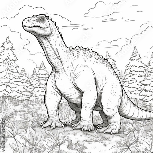 Dinosaur Coloring Page  Fun and Educational Prehistoric Designs for All Ages